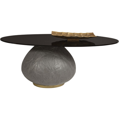 Maeva 44 X 24 inch Black / Dark Grey Coffee Table